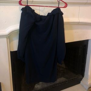 strapless blue Chelsea dress from Nordstrom Rack